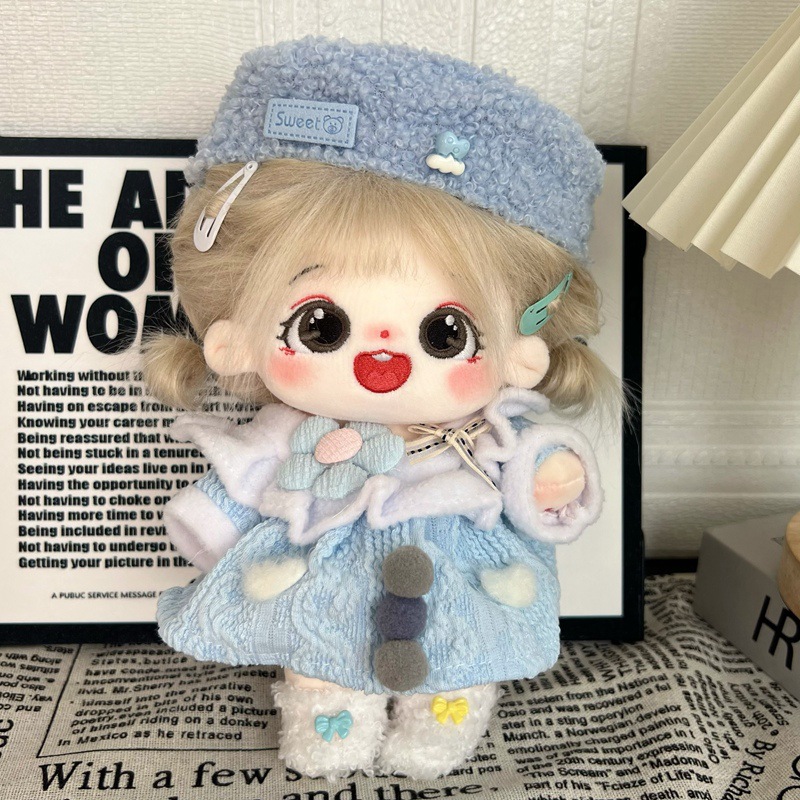 In stock 20cm cotton doll clothes, super cute plush dolls, dress-up human-shaped dolls, girls' plush toys factory Specification image
