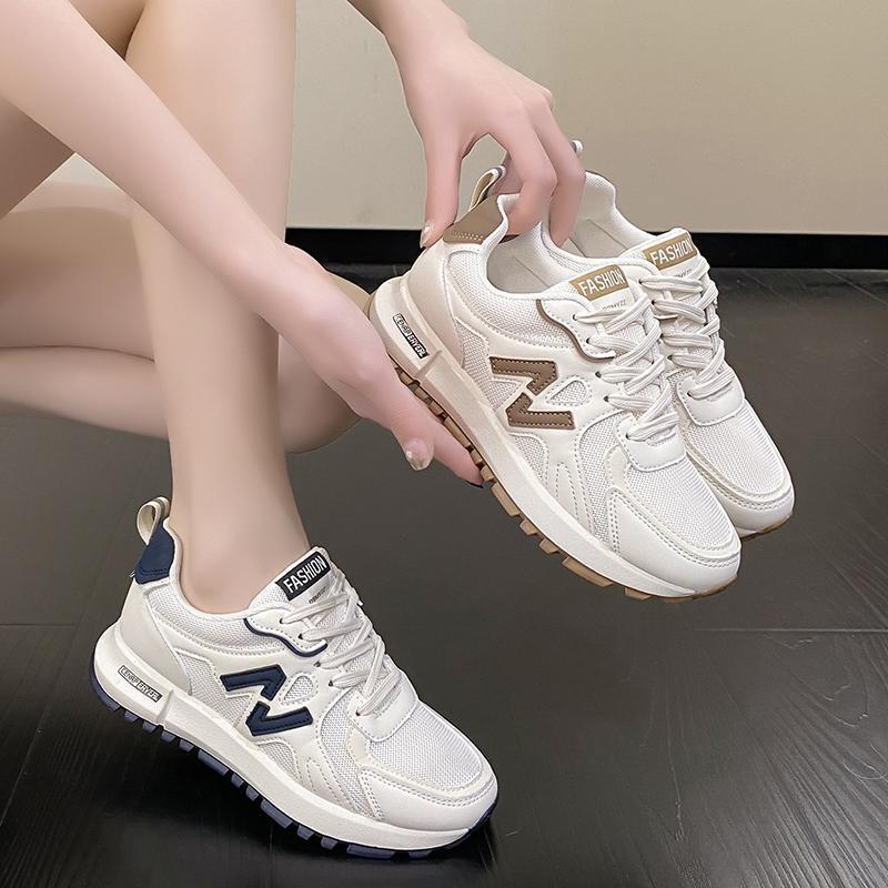 Cross-border sports shoes for women 2025 Autumn New breathable casual thick-soled dad shoes Fashionable mesh women's casual shoes Application Scenario