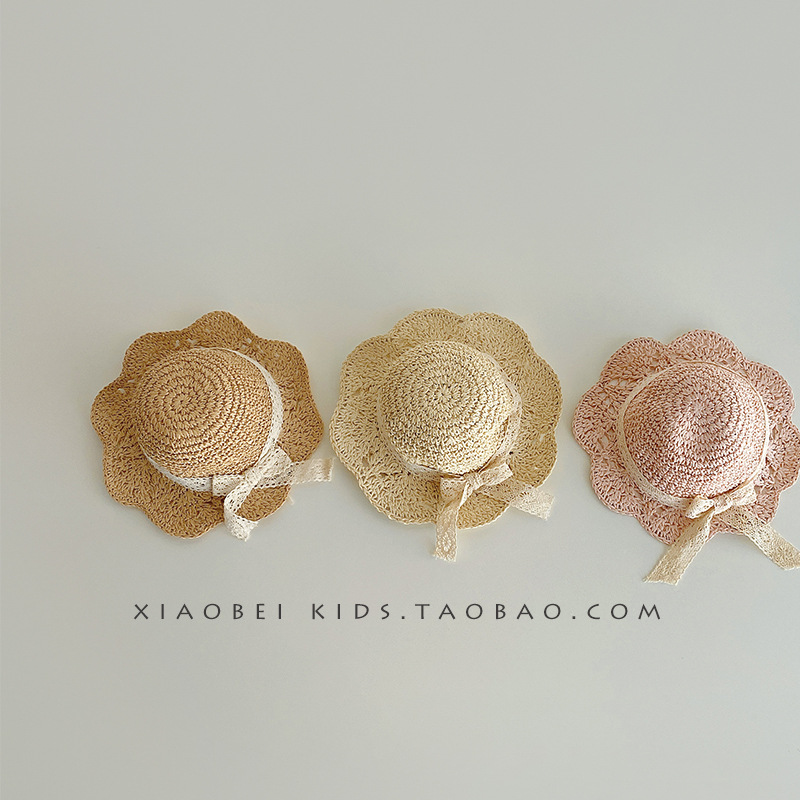 Sombrero de bebé coreano primavera verano niños sombrero de paja bebé visera sombrero de protección solar para niñas playa sombrero nuevo estilo Application Scenario