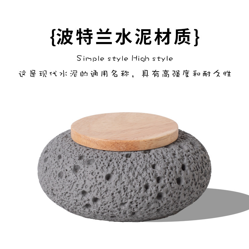 Pet urn ceramic six-color style with wooden lid, pet urn, pet funeral supplies, pet funeral souvenirs Specification image