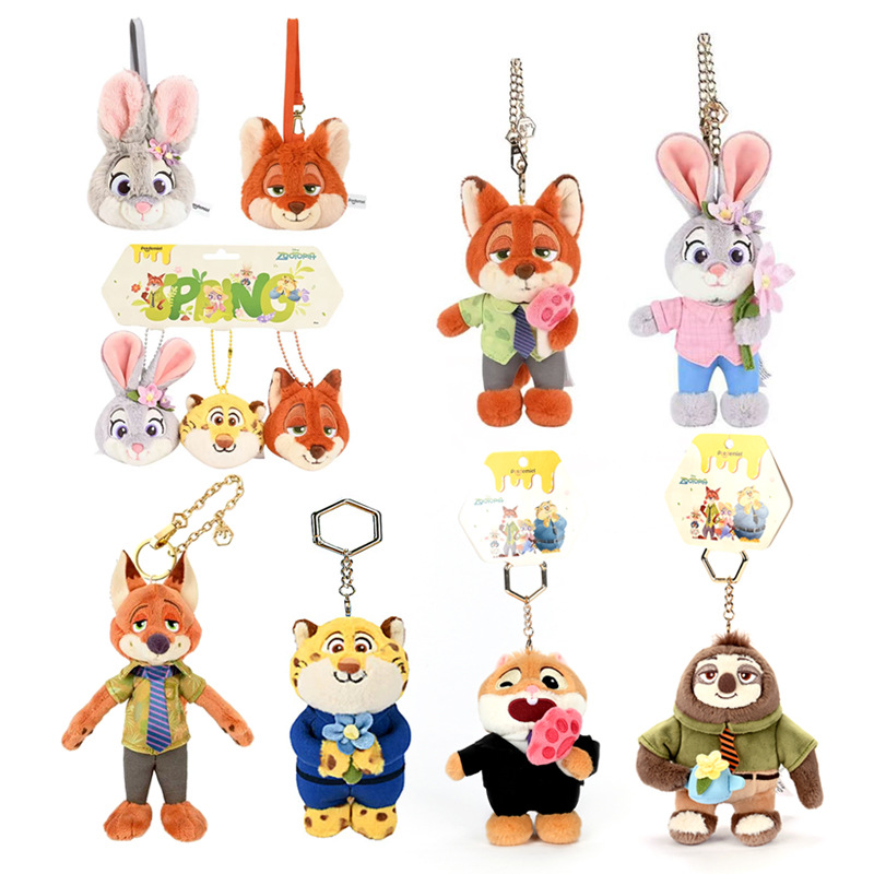 Disney-officially authorized Zootopia Spring Series Inspector Judy Nick Lightning Plush Pendant for fun