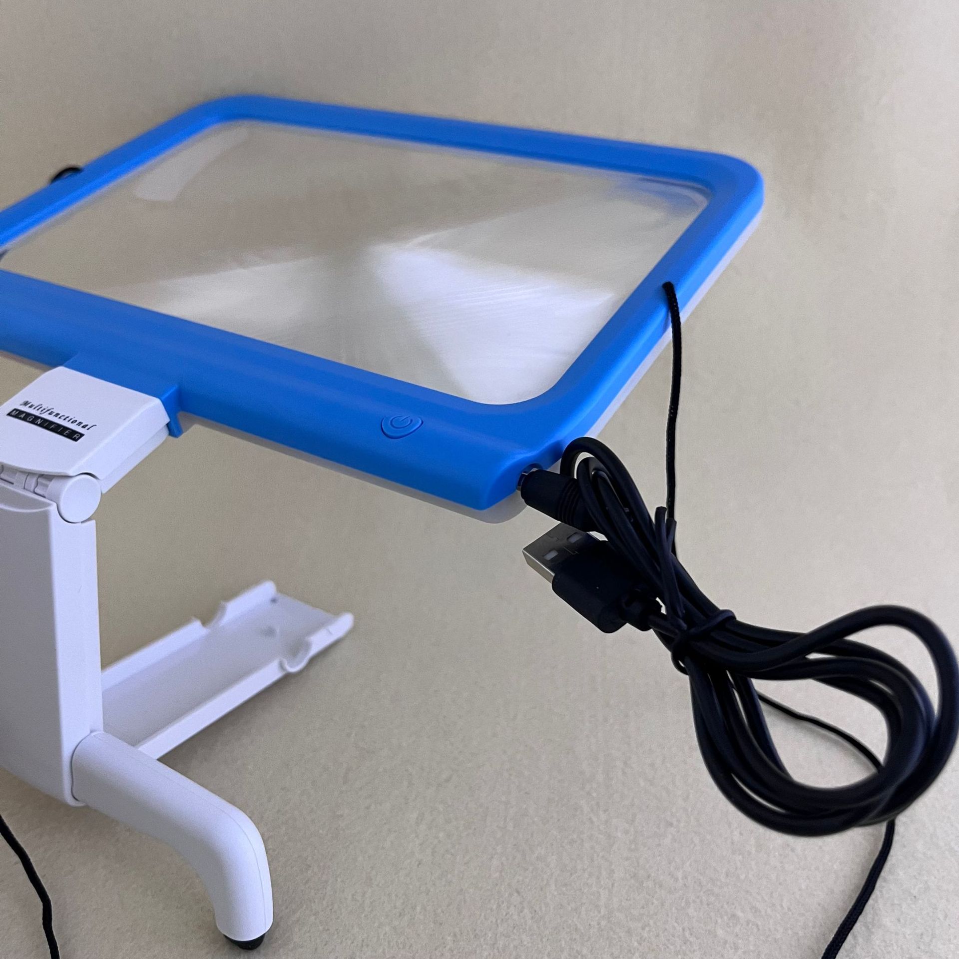 Desktop reading magnifying glass with 48 LED lights, multi-functional elderly gift magnifying glass TH-185115B Specification image