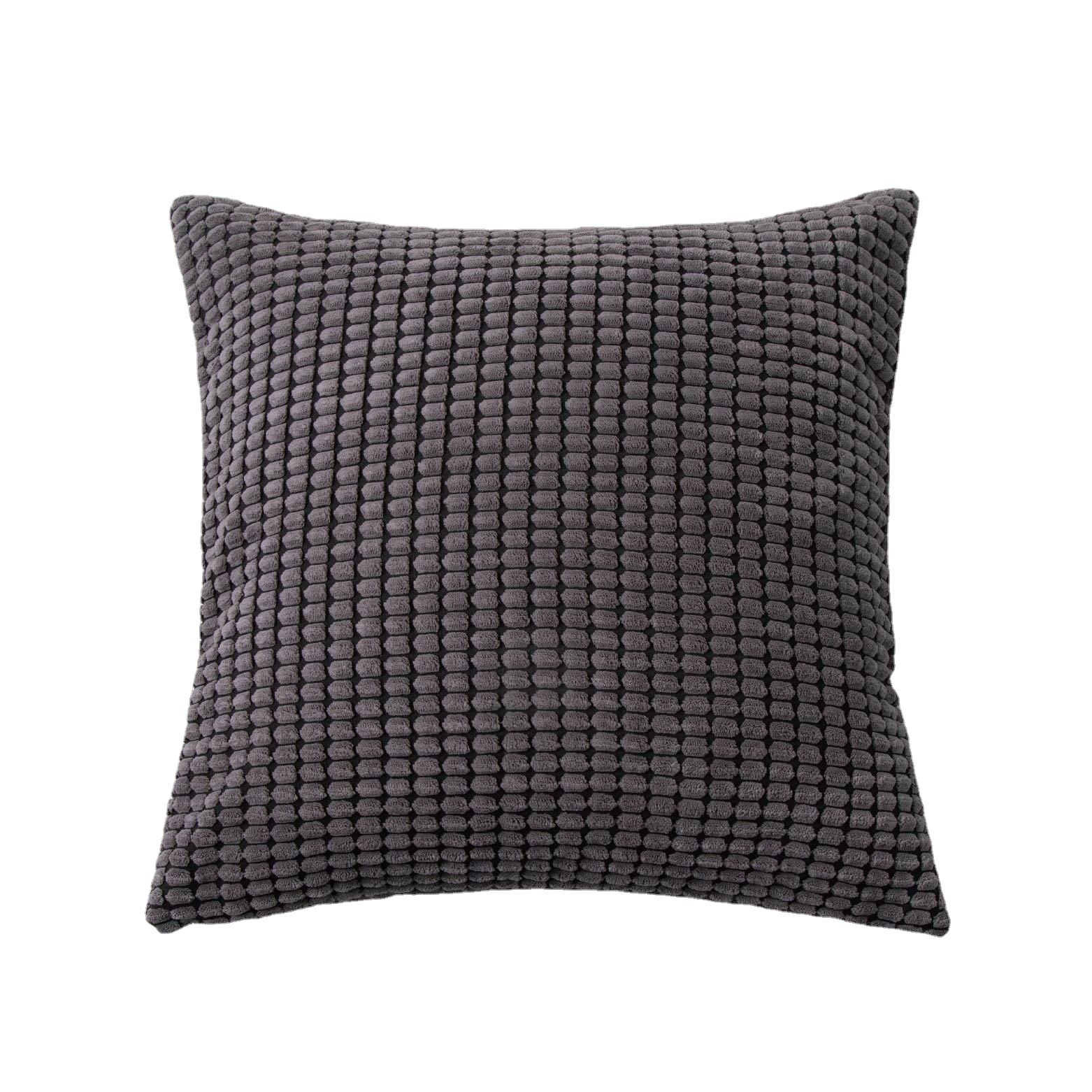 超柔双面玉米粒灯芯绒抱枕 纯色宿舍靠枕床头靠垫沙发抱枕套批发