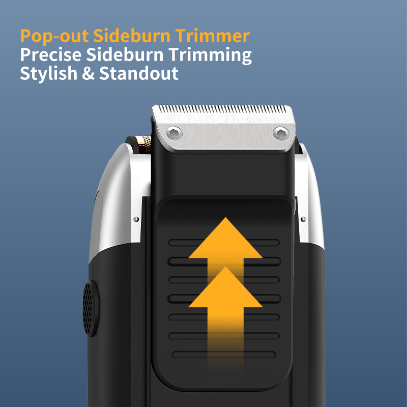 Kemei KM-2026 reciprocating electric shaver with sideburn trimmer and cross-border beard knife details Picture