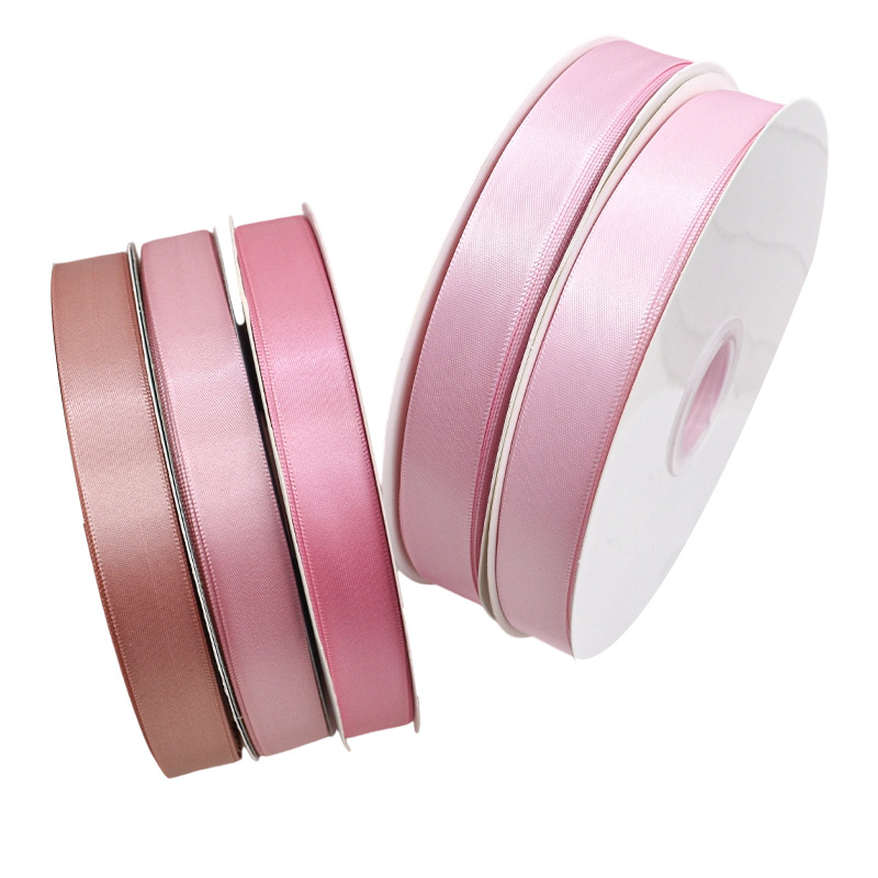 Hanfan webbing Pink ribbon cake binding and baking 琣 souvenir decoration DIY gift box packaging polyester colored butyl tape Item Picture