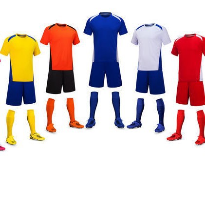 足球服套装男球衣夏季成人儿童短袖比赛速干训练服可印字刺绣6097