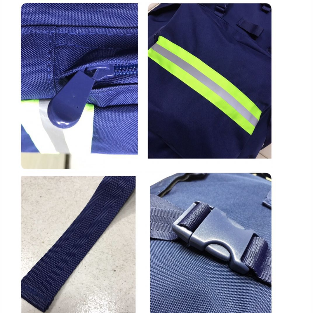 批发消防救援大背囊户外双肩包消防携行具背囊火焰蓝携行具迷彩细节图