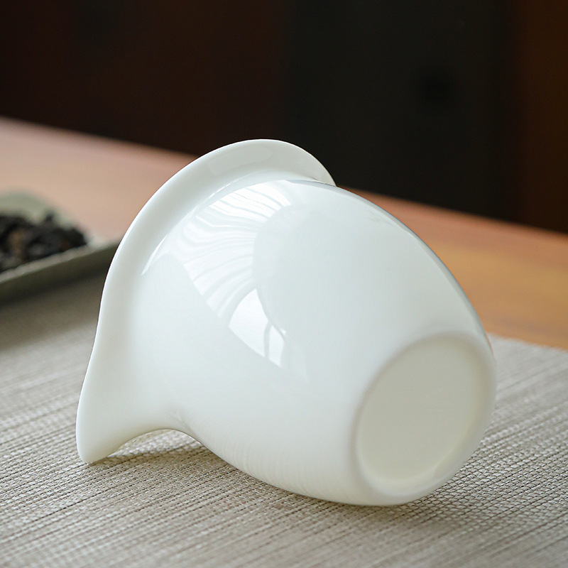 New 6-cup Gongfu tea set from Yuci, a complete set of jade white porcelain filtering ceramic tea sets with household logo Application Scenario
