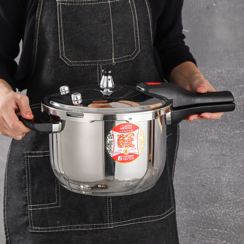 高压锅不锈钢家用燃气炉电磁炉通用加厚小型正品防爆压力锅大容量