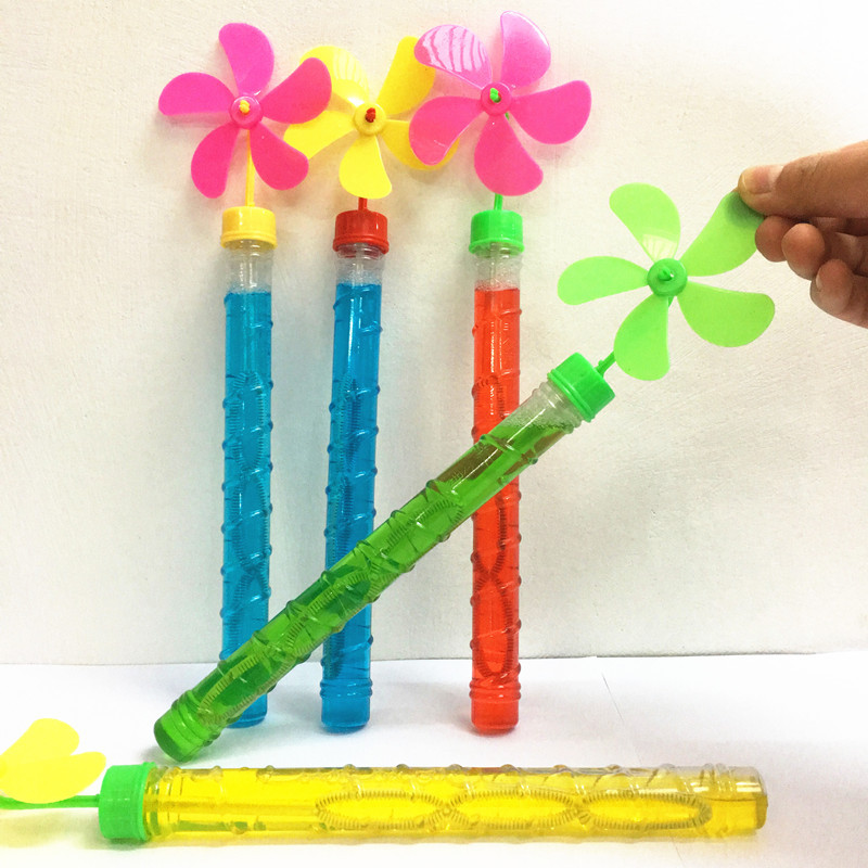 Children's windmills, bubble blowers, toys, bubble makers, park street vending toys, bubble blowers, liquid for ground promotion, small gifts Specification image