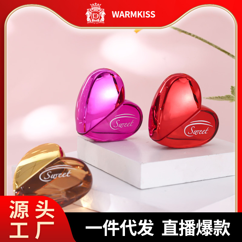 网红爆品WARMKISS甜心女士香水持久淡香相爱花香调学生越南跨境