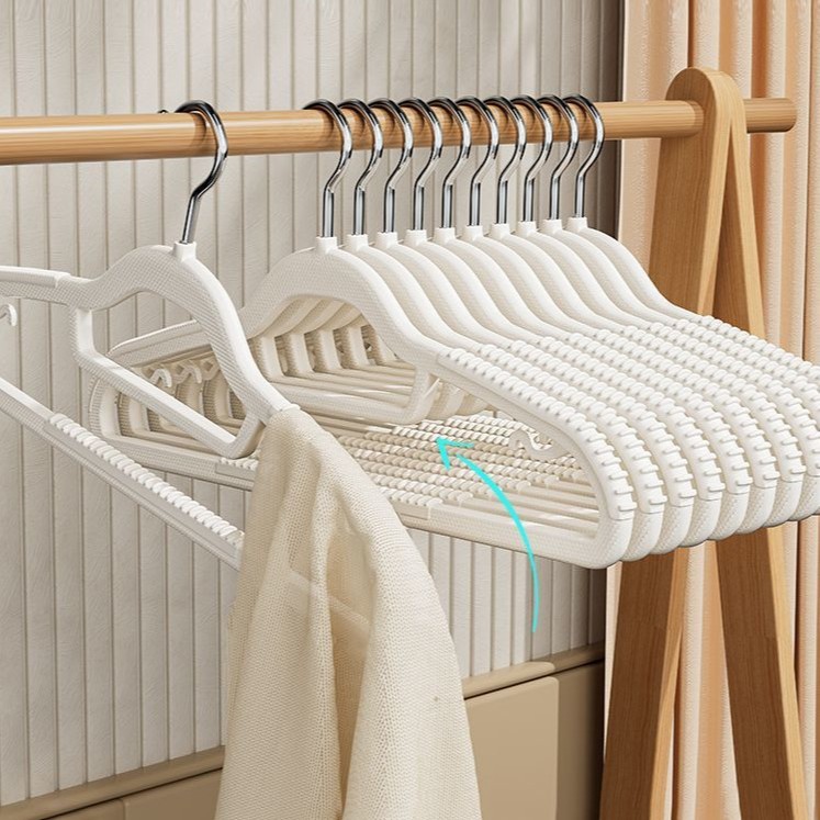 无痕防滑衣架一体白衣架家用挂衣架衣柜晾衣服撑子宿舍收纳神器