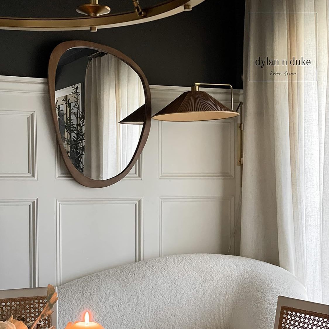 迷你复古装饰镜法式中古挂镜壁挂镜咖啡厅餐厅镜子挂墙镜全身镜