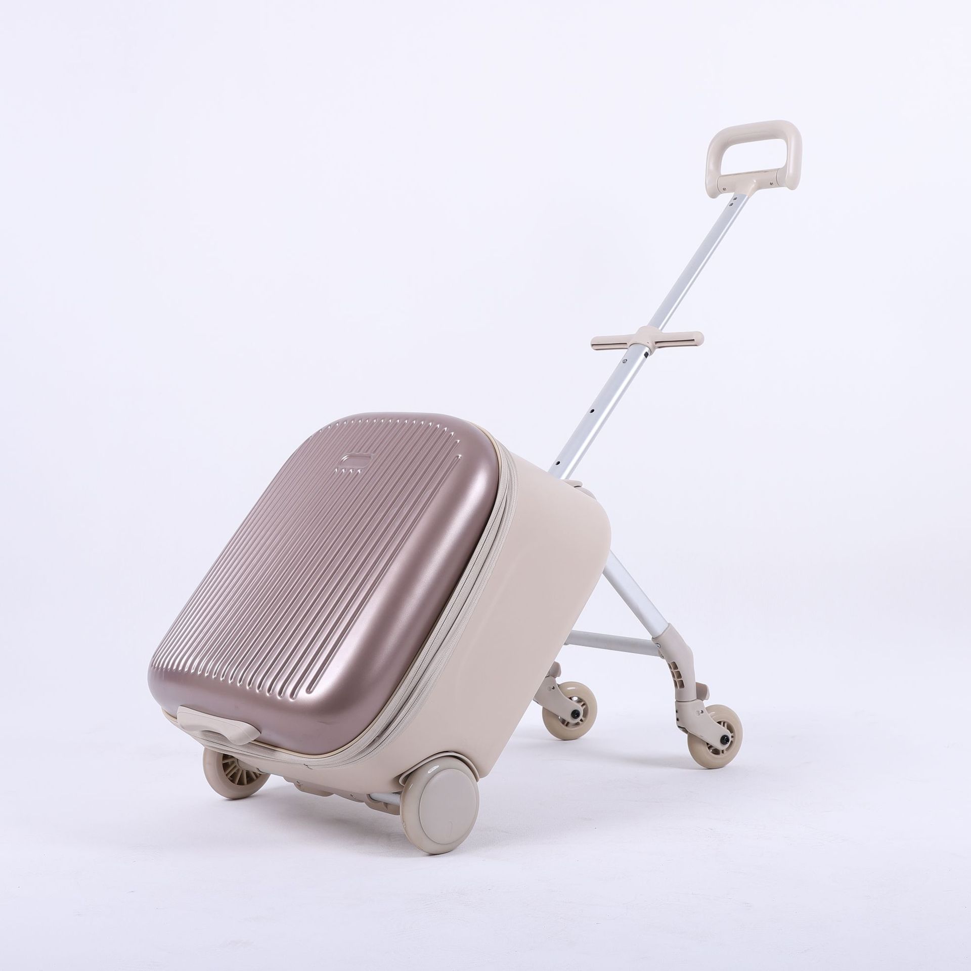 跨境儿童拉杆箱卡通行李箱20寸轻巧登机箱遛娃可坐折叠轻便旅行箱