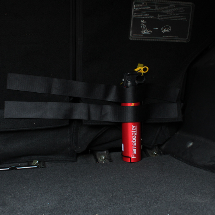 Car trunk strap, magic fixing tape, two pieces of fire extinguisher, car strap Specification drawing