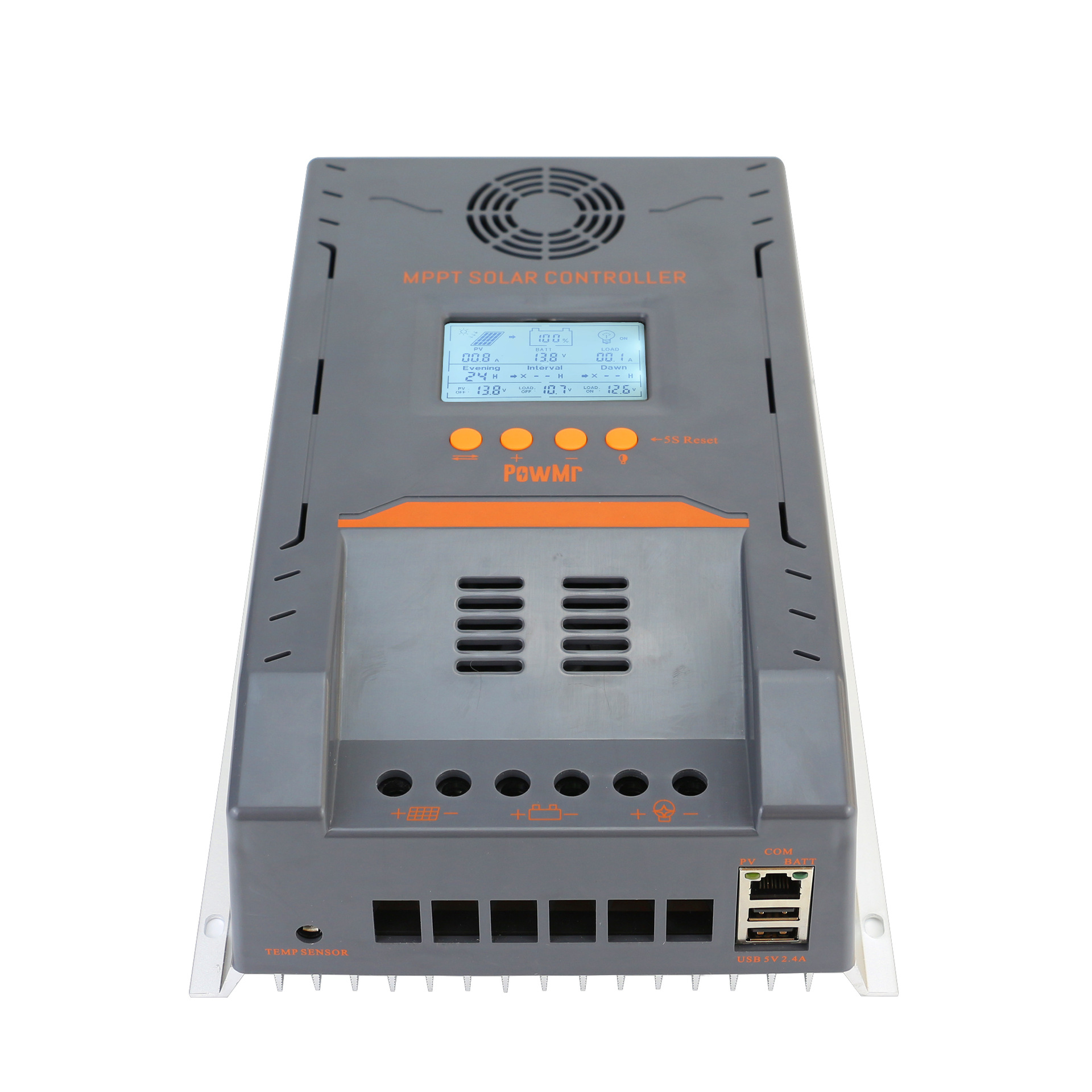 Factory direct sales of 100a MPPT solar controller 12V/24V photovoltaic solar panel charging control system Specification image