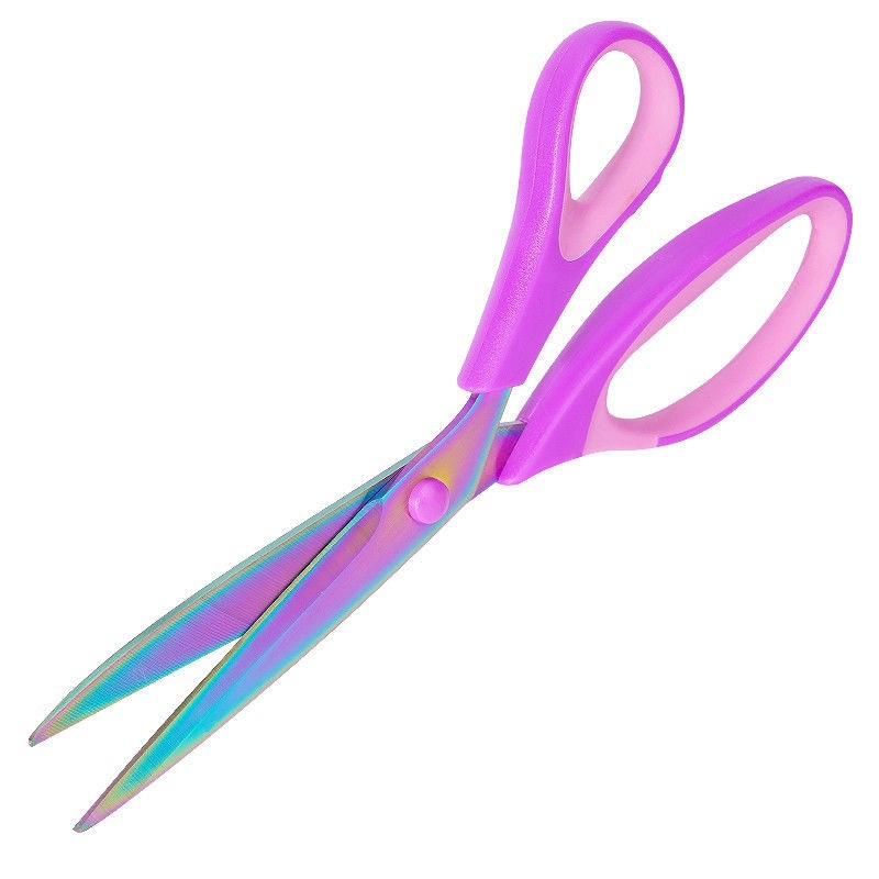 不锈钢家用小手工缝纫专用服装剪pu皮革直头工艺剪刀办公剪刀折叠