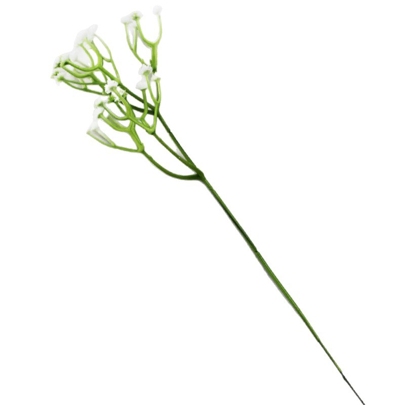 仿真花DIY发饰配件/仿真花/5朵塑膠花/假花/假花批发白底实物图