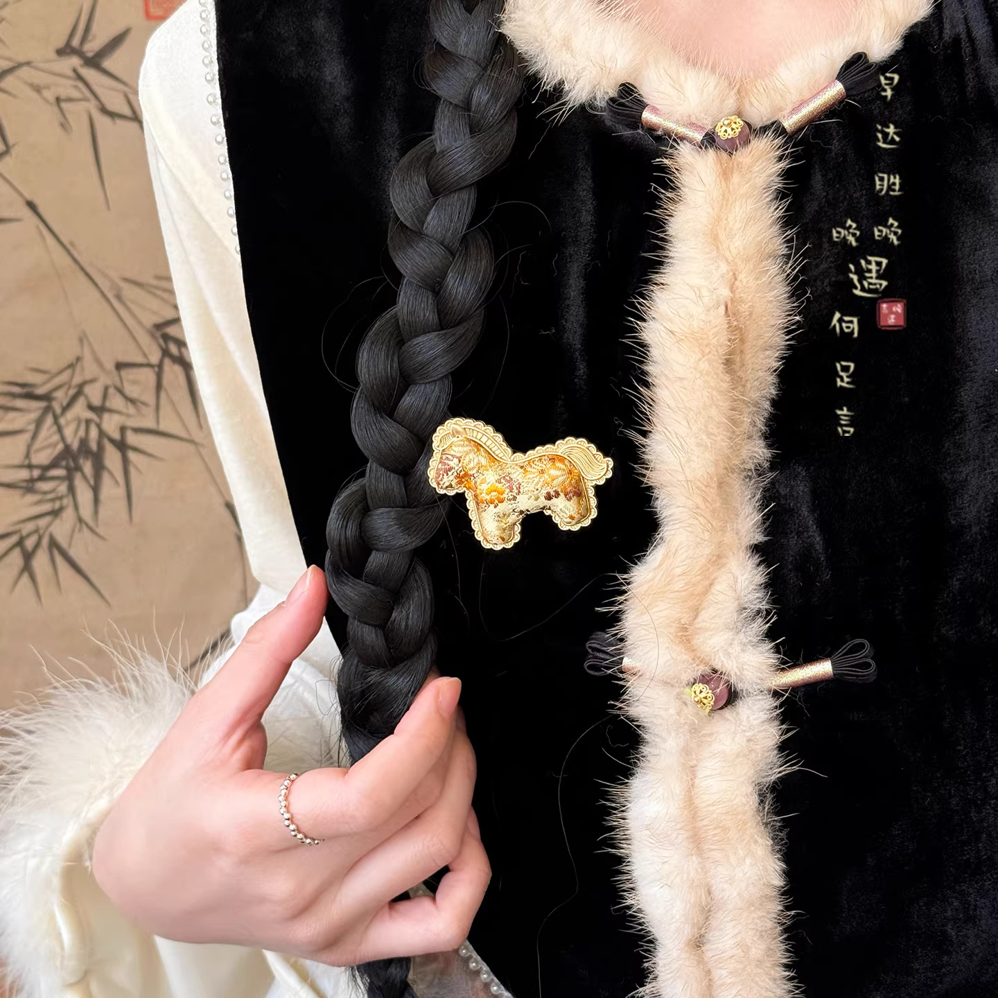 女式马甲实物图