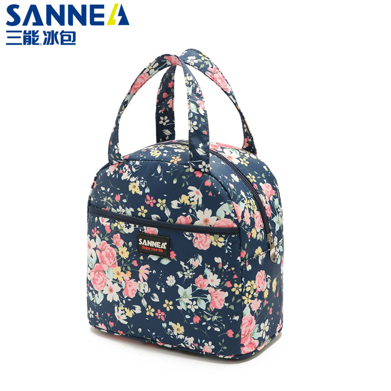 Amazon children's folding meal bags, portable outdoor picnic bags, modern and simple bento bags, insulated bags, aluminum film wholesale Item Picture