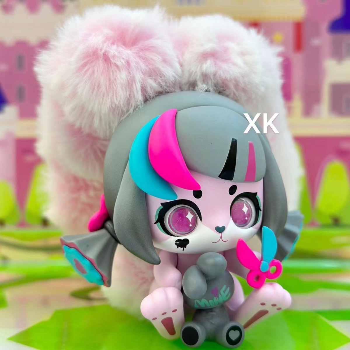 Wholesale of genuine Kabu Rabbit's "Face Yourself" series of cute and trendy blind boxes, figurines, scented candles, and fluffy personalized decorative items Application Scenario