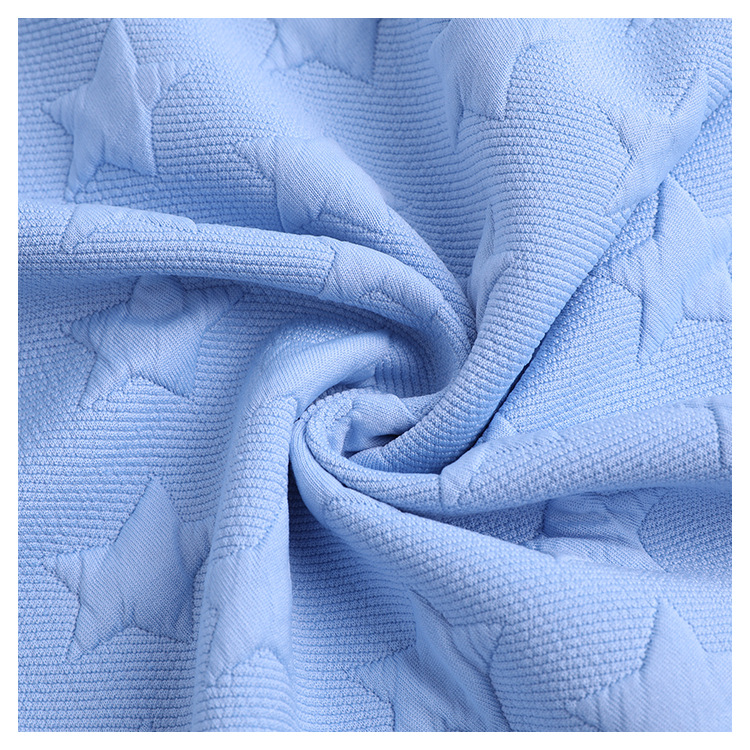 Knitted fabric elastic tr cotton-like air layer weft knitted jacquard fabric, home textile fashion, climbing suit fabric Application Scenario