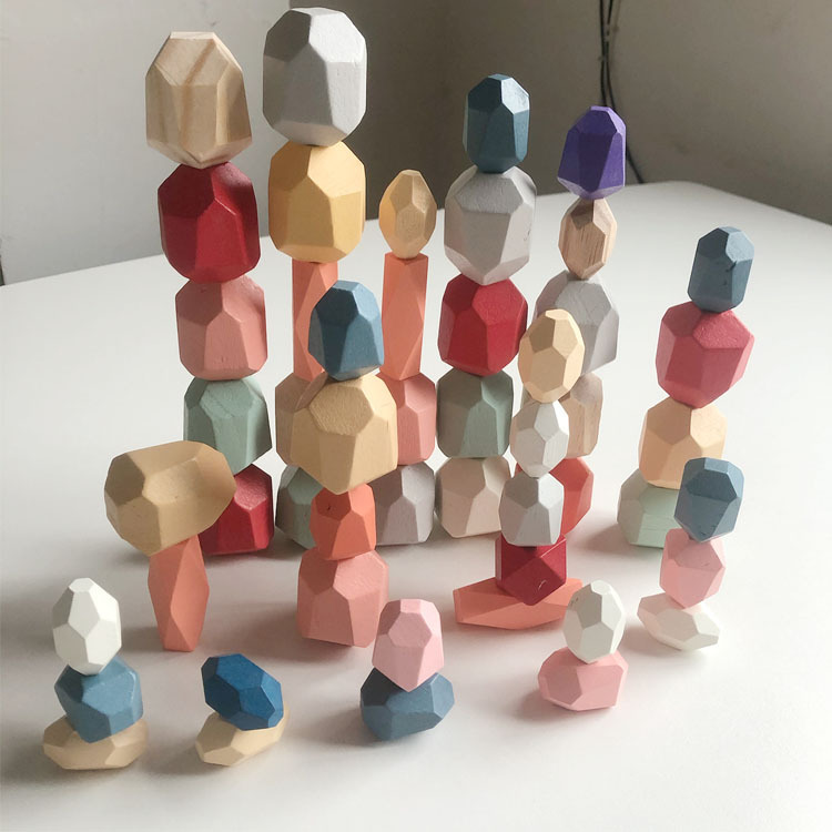 Flawed Stone stacking puzzle, colorful building blocks, Stone stacking, Jenga toy figurines, training boys and girls, stones Flawed Stone stacking puzzle, colorful building blocks, Stone stacking, Jenga toy figurines, training boys and girls, stones