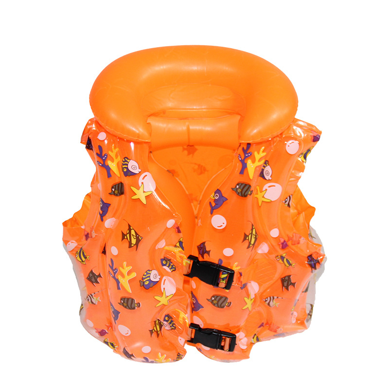 Children's swimming high-buoyancy vest, universal beginner swimming equipment for kids, professional inflatable vest life jacket Item Picture