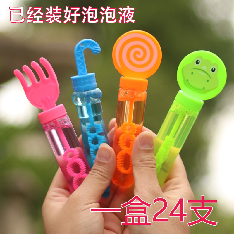 Bubble sticks, children's mini trumpet bubble water toys, wedding and festival outdoor small gifts, park ground promotion wholesale details Picture