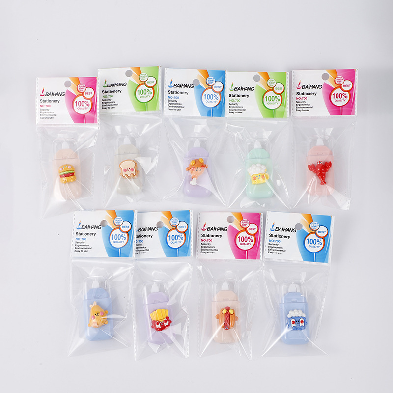 BH700 Portable Correction Tape, mini food, cute cartoon correction tape, portable high appearance level correction tape, stationery details Picture