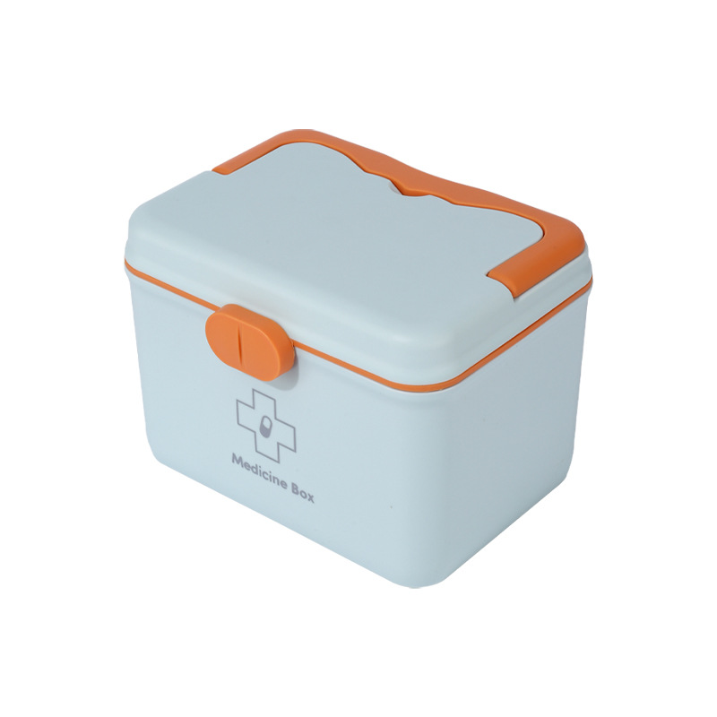 Household medicine box, family-sized small medicine box for storage, portable multi-layer children's first aid small medicine box, wholesale of household medicine boxes Item Picture