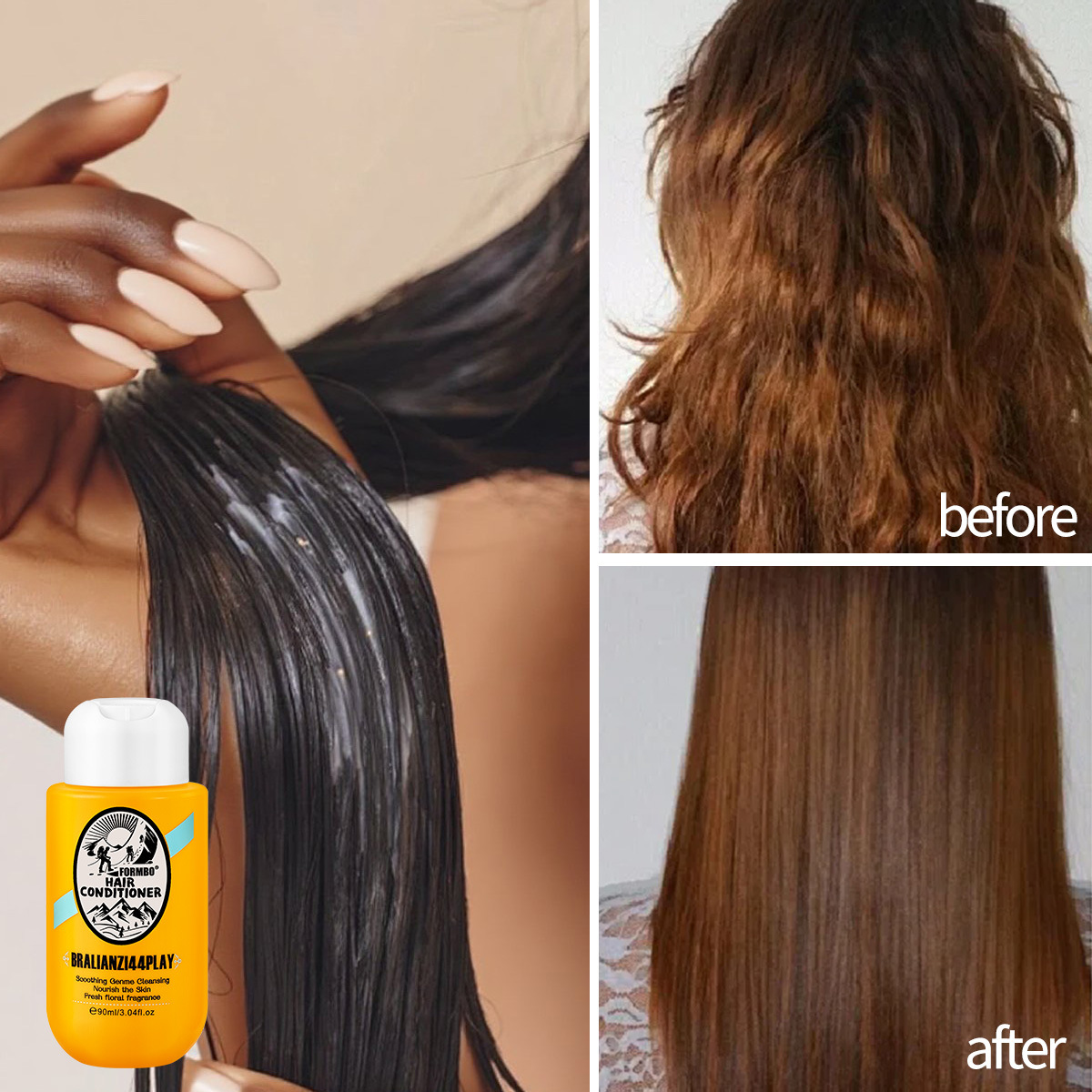 Cross-border exclusive FORMBO Hair Care Set: Smooth Shampoo, Deep Cleansing Body Wash, Smooth Hair Care Specification image