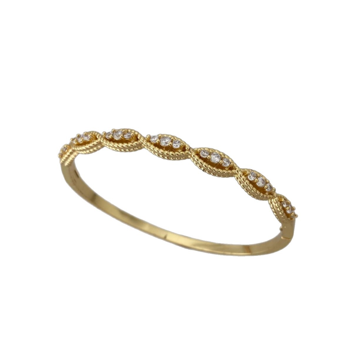 Wholesale of fashionable diamond zircon bracelets and bangles with a light luxury and high-end feel, versatile and simple Item Picture