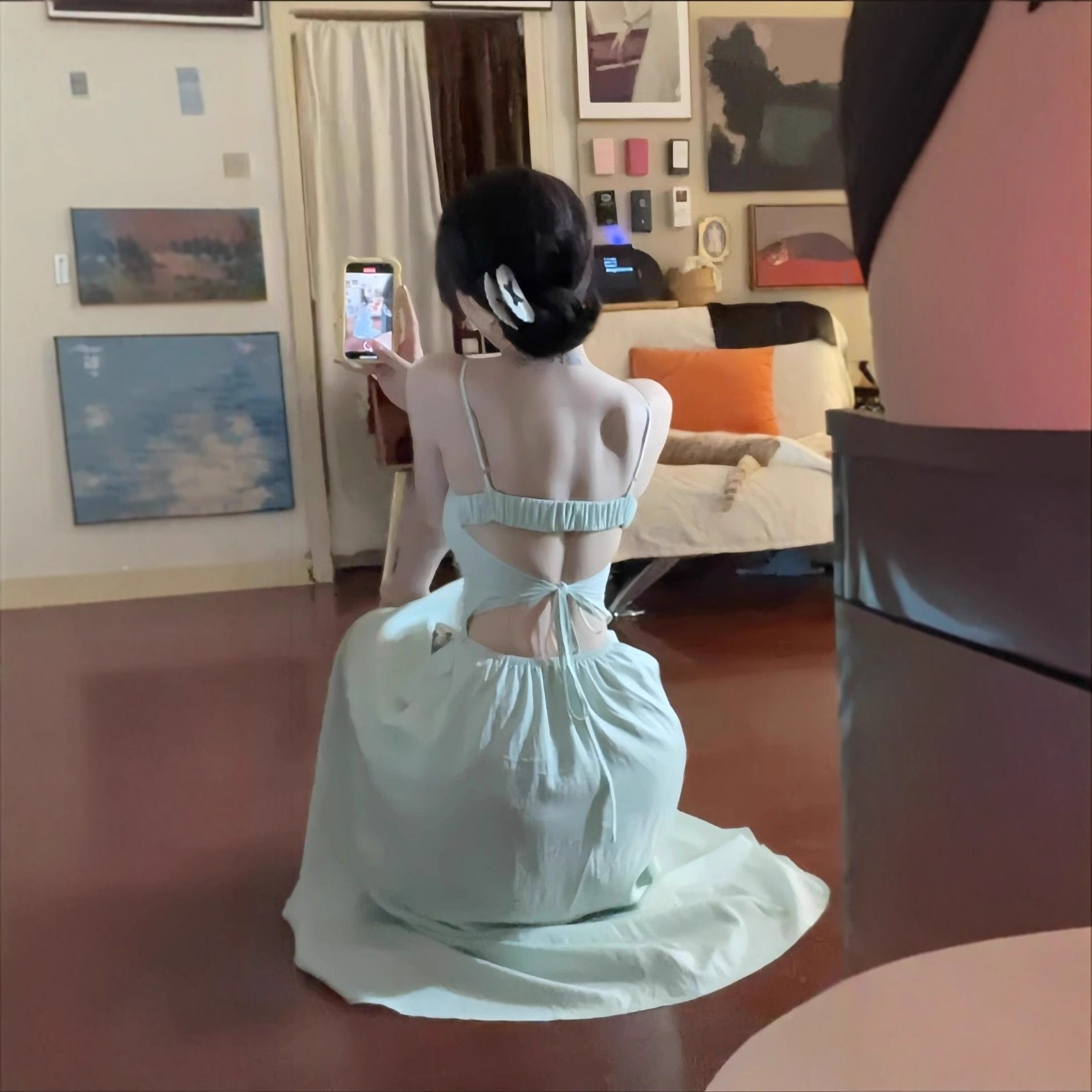 连衣裙实物图