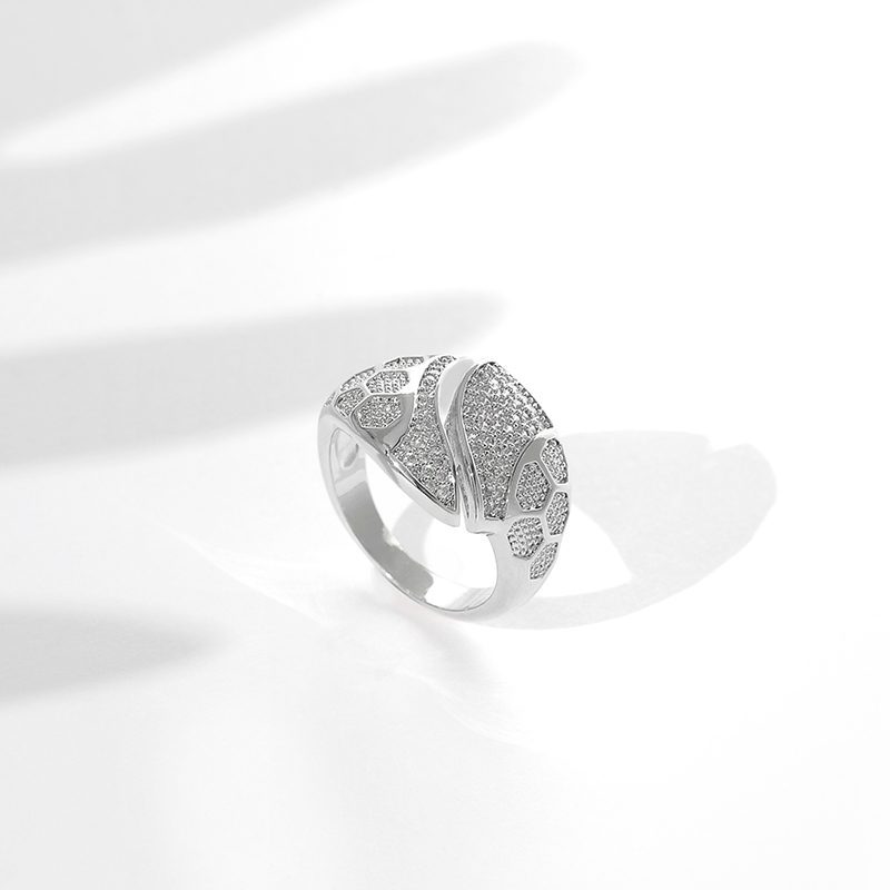 欧美跨境专供满钻戒指花纹女大气夸张指戒男时尚气质指环批发复古