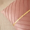 Cross-border gold line Dutch fleece sofa pillowcase cushions, nap pillows, backrest cushions, headrest cushions, Amazon wholesale Specification image