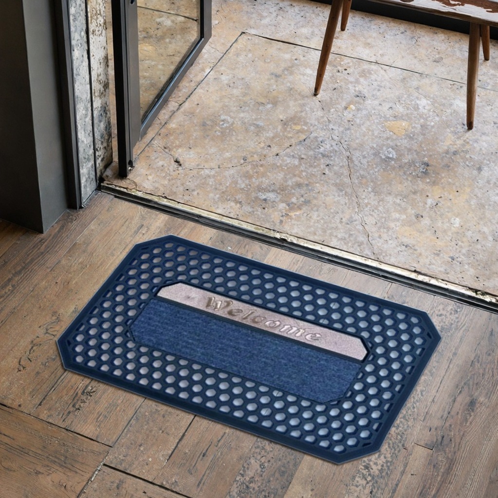 Classic European-style villa entrance rubber floor MATS, natural rubber door foot MATS, anti-slip, wear-resistant and dirt-resistant door MATS for home foyer decoration details Picture