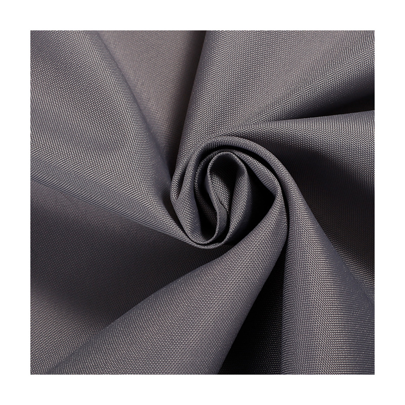 涤纶牛津布面料420D210d190d染色印花防水涂层水压涂银箱包里布白底实物图