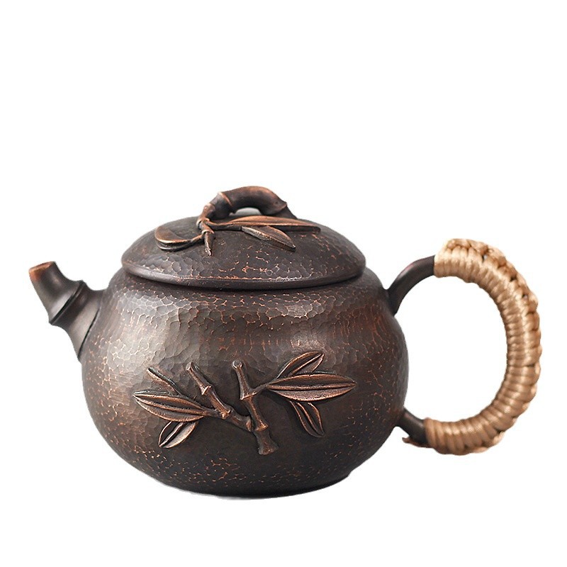 紫砂壶/茶壶/茶叶闷壶/日本/1kg银壶白底实物图