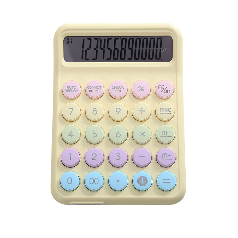 RZ-822CMAX New dopamine Calculator with circular mechanical keyboard and macaron gradient calculator Item Picture