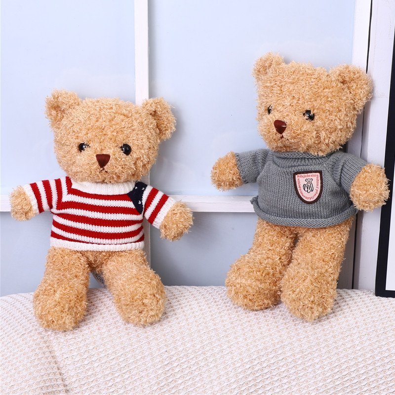 Factory direct supply of sweaters, toy bears, cute cartoon teddy bear figurines, logo event gifts, wholesale of dressing bears