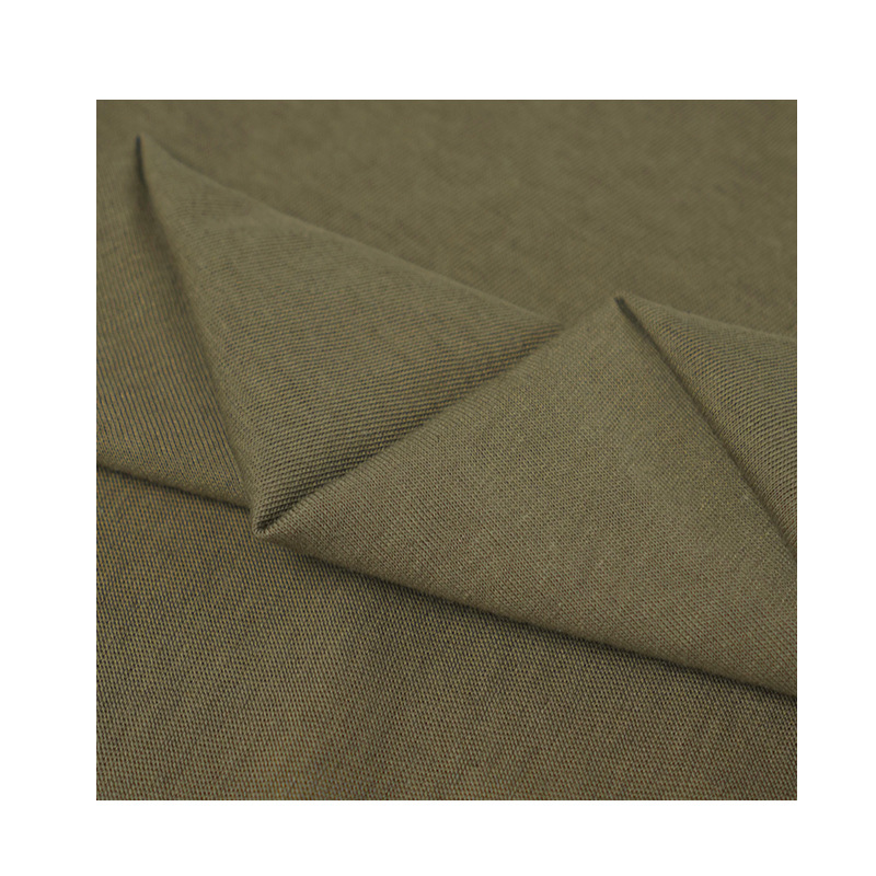 Bamboo joint cotton linen fabric 140G cotton cover silk knitted moisture-absorbent and breathable home wear T-shirt fabric pull frame plain weave fabric Item Picture