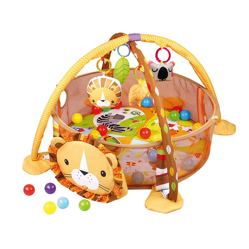 Amazon's best-selling 0-1-year-old baby fitness frame, grab-and-play turtle, ocean ball fence, crawling game pad toys details Picture