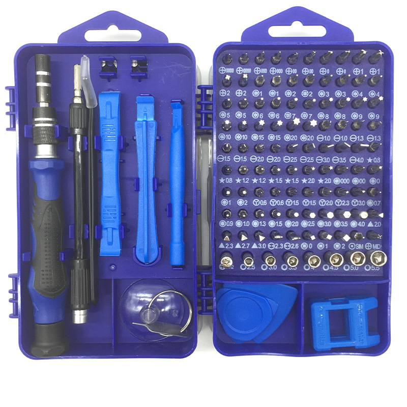 Cross-border exclusive 115-in-one Y-type screwdriver set, a multi-functional high-hardness disassembly tool for mobile phone repair, with a screwdriver bit Item Picture