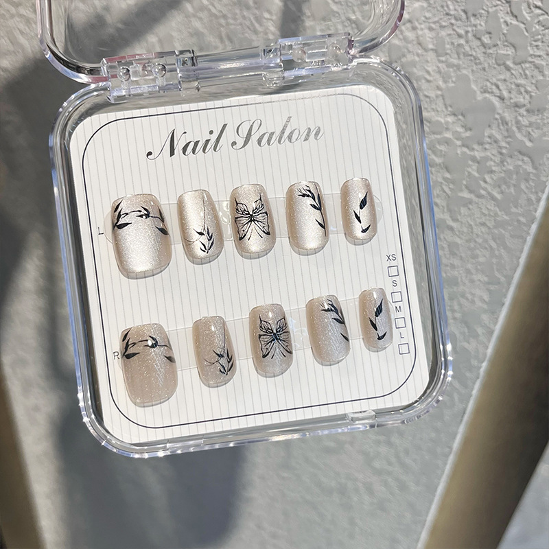 Nail patches, wearable nails, nail patches, hand-worn nails, nail retail 10-piece set details Picture