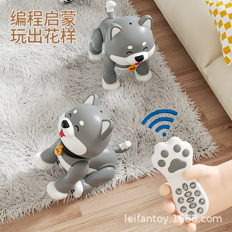 乐能萌宠电动小狗智能遥控编程互动会走路唱歌仿真狗电动玩具狗细节图