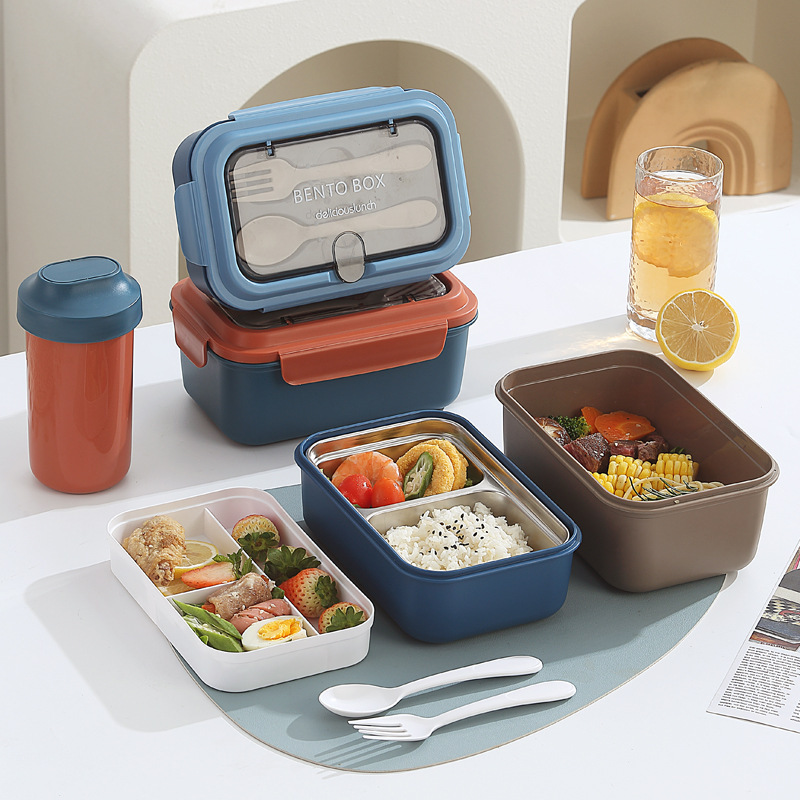 304 stainless steel pp lunch box with compartments for light food convenience boxes