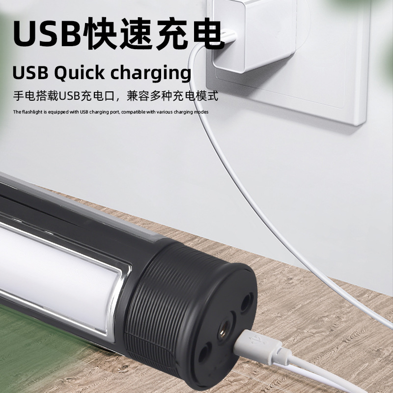 New cross-border three-sided folding led work light, outdoor usb charging fill light, and outdoor camping tent light Application Scenario