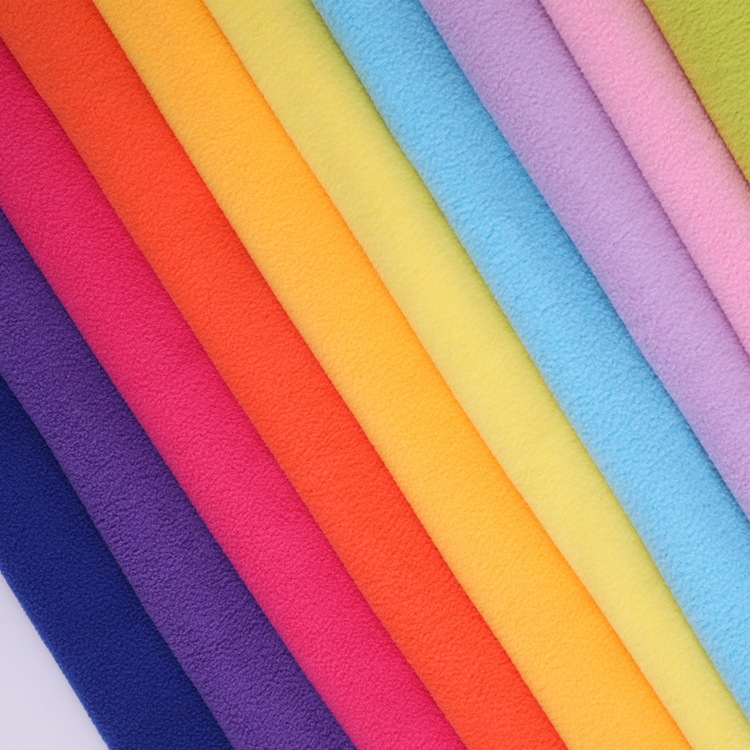 GRS认证再生摇粒绒可回收循环环保TC证书冲锋服装玩具全涤绒布产品图