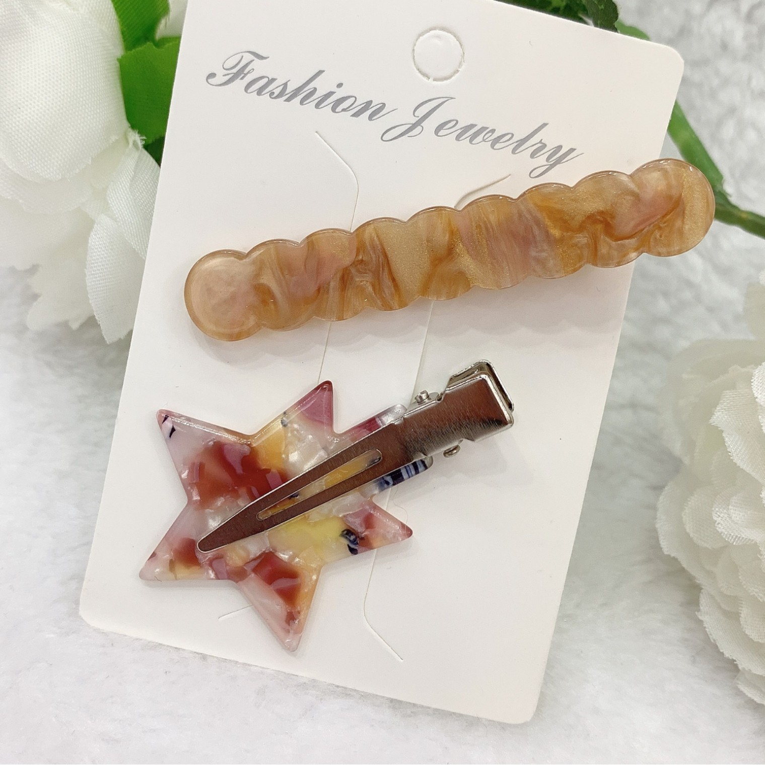 发夹/鲨鱼夹/新年红色发夹/鸭嘴夹/抓夹产品图